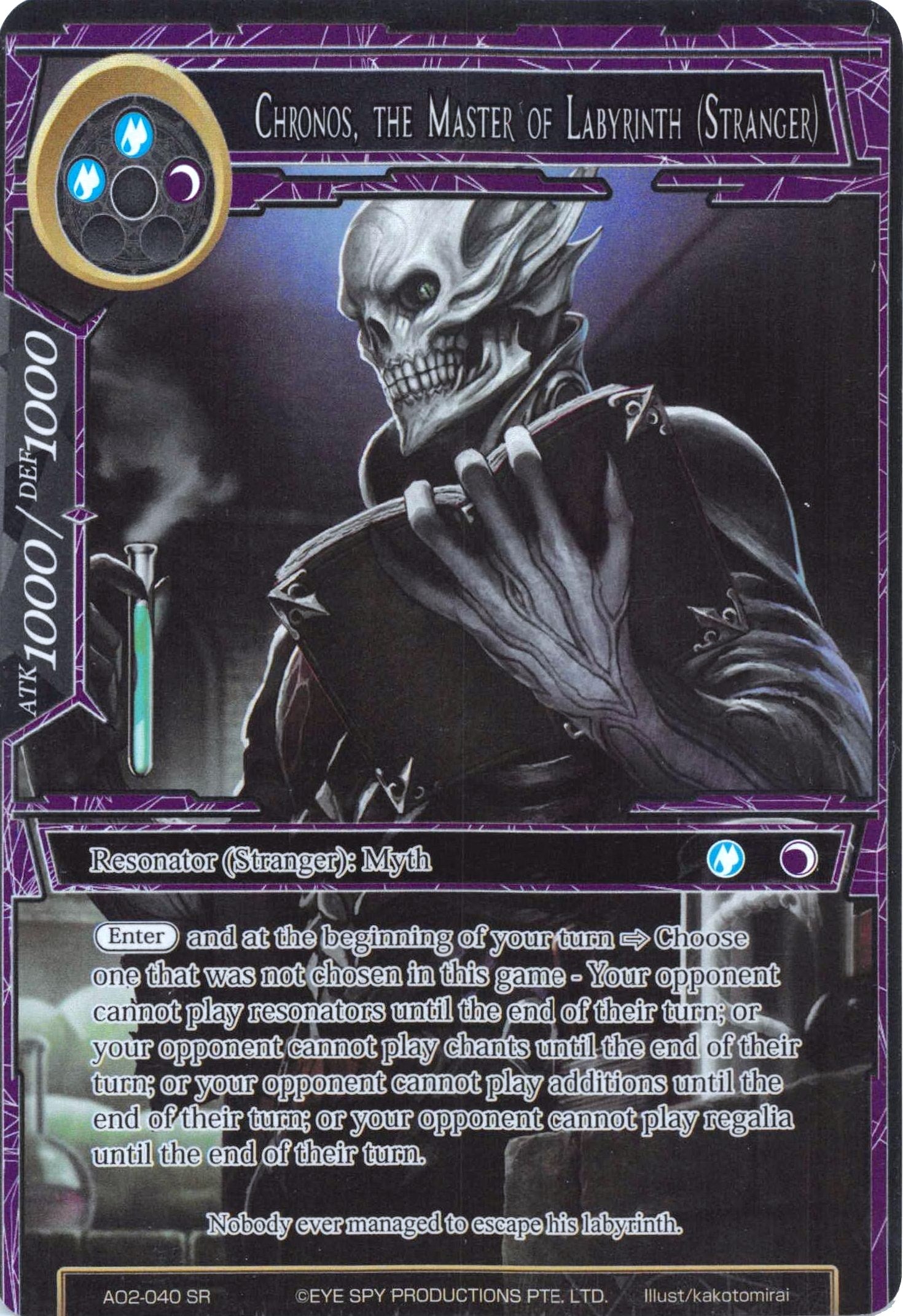 Chronos, the Master of Labyrinth (Stranger) (Full Art) (AO2-040) [Alice Origin II] | Jomio and Rueliete's Cards and Comics