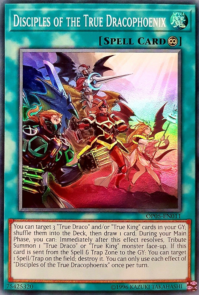 Disciples of the True Dracophoenix [OP05-EN011] Super Rare | Jomio and Rueliete's Cards and Comics