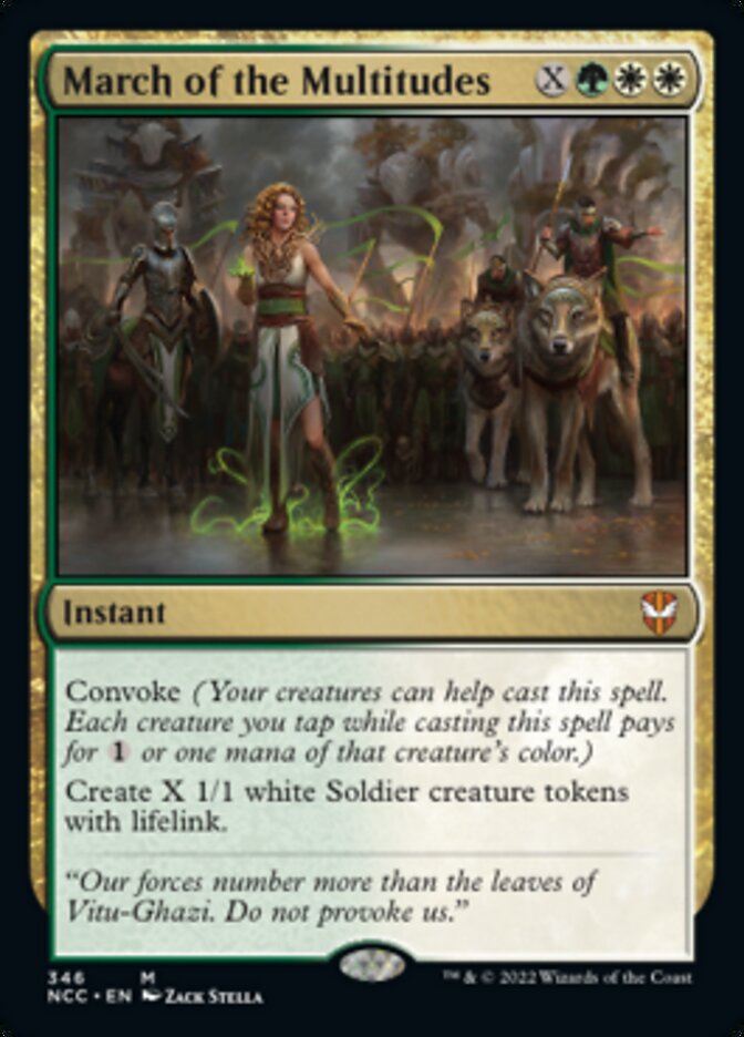 March of the Multitudes [Streets of New Capenna Commander] | Jomio and Rueliete's Cards and Comics