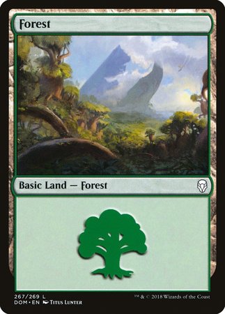 Forest (267) [Dominaria] | Jomio and Rueliete's Cards and Comics