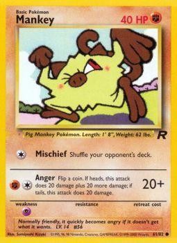 Mankey (61/82) [Team Rocket Unlimited] | Jomio and Rueliete's Cards and Comics