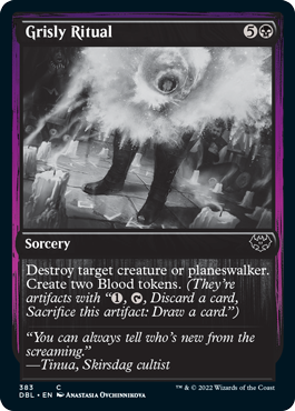 Grisly Ritual [Innistrad: Double Feature] | Jomio and Rueliete's Cards and Comics