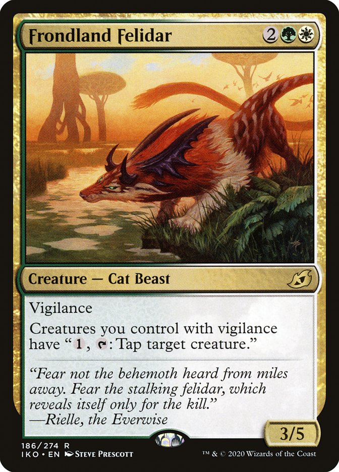 Frondland Felidar [Ikoria: Lair of Behemoths] | Jomio and Rueliete's Cards and Comics