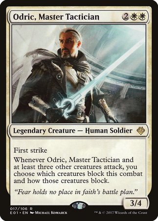 Odric, Master Tactician [Archenemy: Nicol Bolas] | Jomio and Rueliete's Cards and Comics