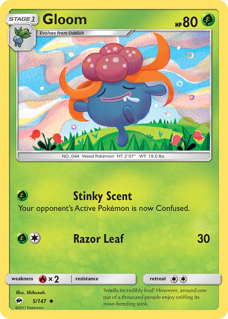 Gloom (5/147) [Sun & Moon: Burning Shadows] | Jomio and Rueliete's Cards and Comics