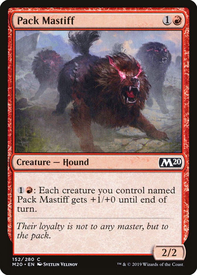 Pack Mastiff [Core Set 2020] | Jomio and Rueliete's Cards and Comics