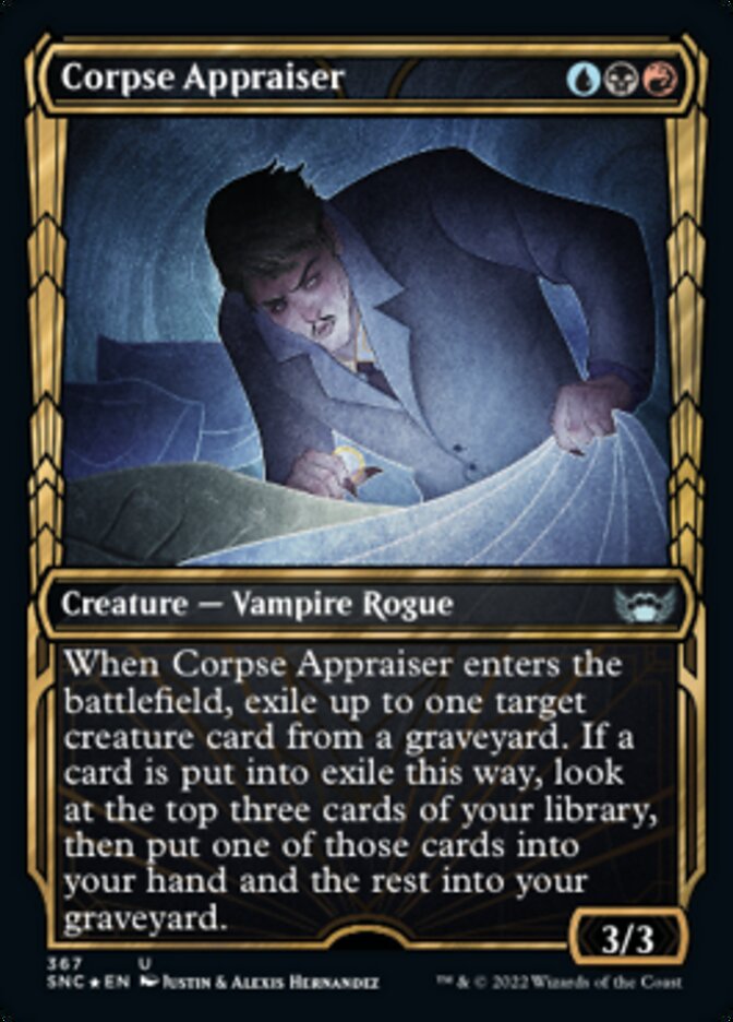 Corpse Appraiser (Showcase Golden Age Gilded Foil) [Streets of New Capenna] | Jomio and Rueliete's Cards and Comics