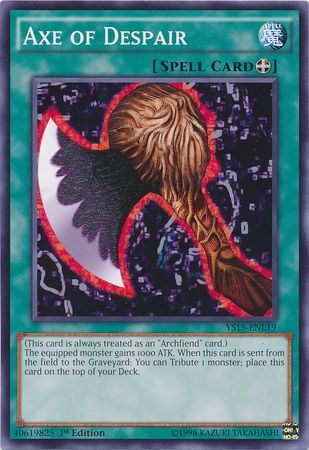 Axe of Despair [YS15-ENL19] Common | Jomio and Rueliete's Cards and Comics