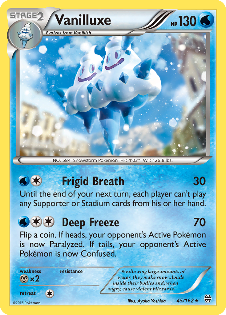 Vanilluxe (45/162) [XY: BREAKthrough] | Jomio and Rueliete's Cards and Comics