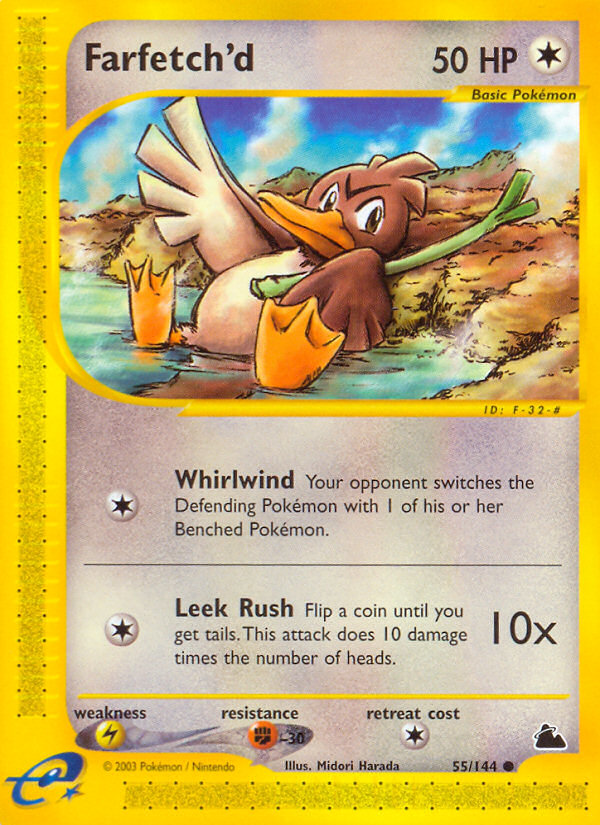 Farfetch'd (55/144) [Skyridge] | Jomio and Rueliete's Cards and Comics