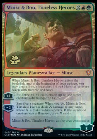 Minsc & Boo, Timeless Heroes [Commander Legends: Battle for Baldur's Gate Prerelease Promos] | Jomio and Rueliete's Cards and Comics