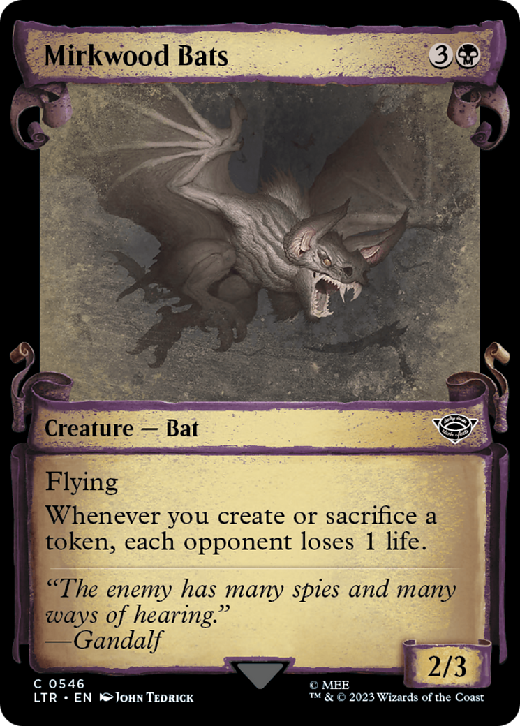 Mirkwood Bats [The Lord of the Rings: Tales of Middle-Earth Showcase Scrolls] | Jomio and Rueliete's Cards and Comics