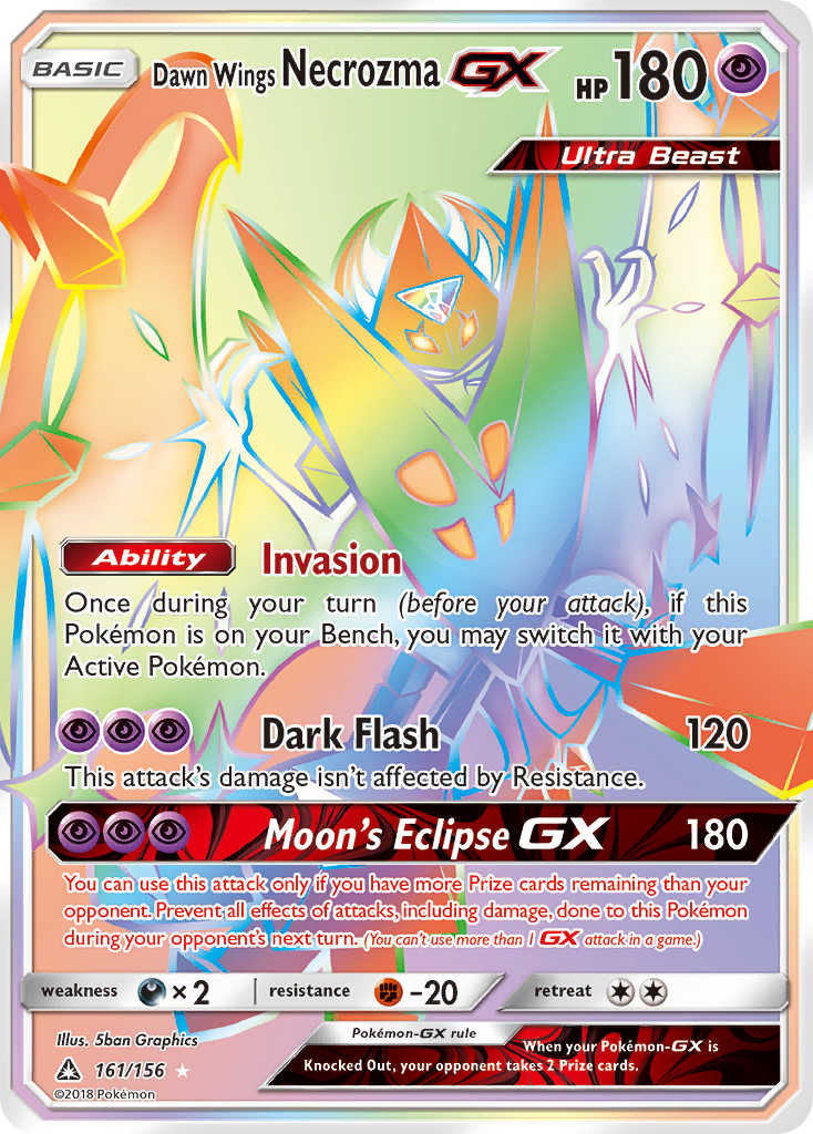 Dawn Wings Necrozma GX (161/156) [Sun & Moon: Ultra Prism] | Jomio and Rueliete's Cards and Comics