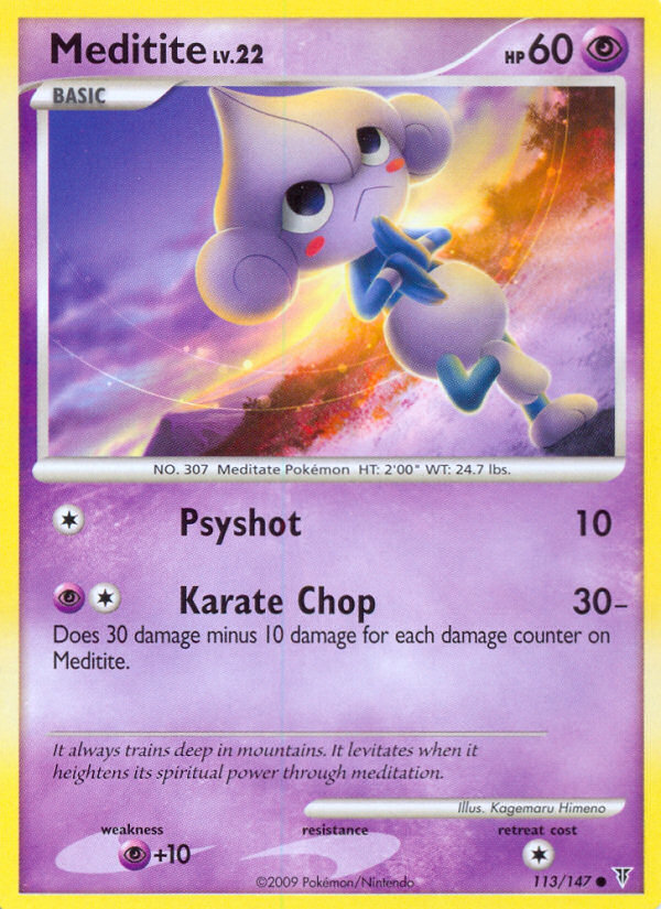Meditite (113/147) [Platinum: Supreme Victors] | Jomio and Rueliete's Cards and Comics