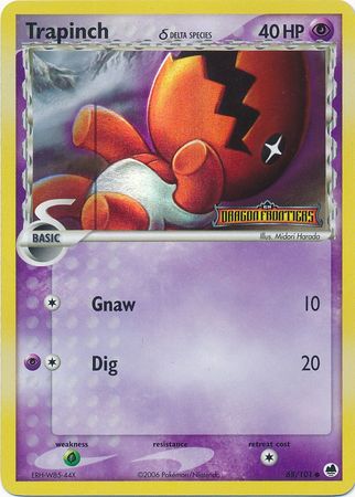 Trapinch (68/101) (Delta Species) (Stamped) [EX: Dragon Frontiers] | Jomio and Rueliete's Cards and Comics