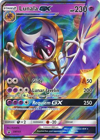 Lunala GX (SM103) (Jumbo Card) [Sun & Moon: Black Star Promos] | Jomio and Rueliete's Cards and Comics