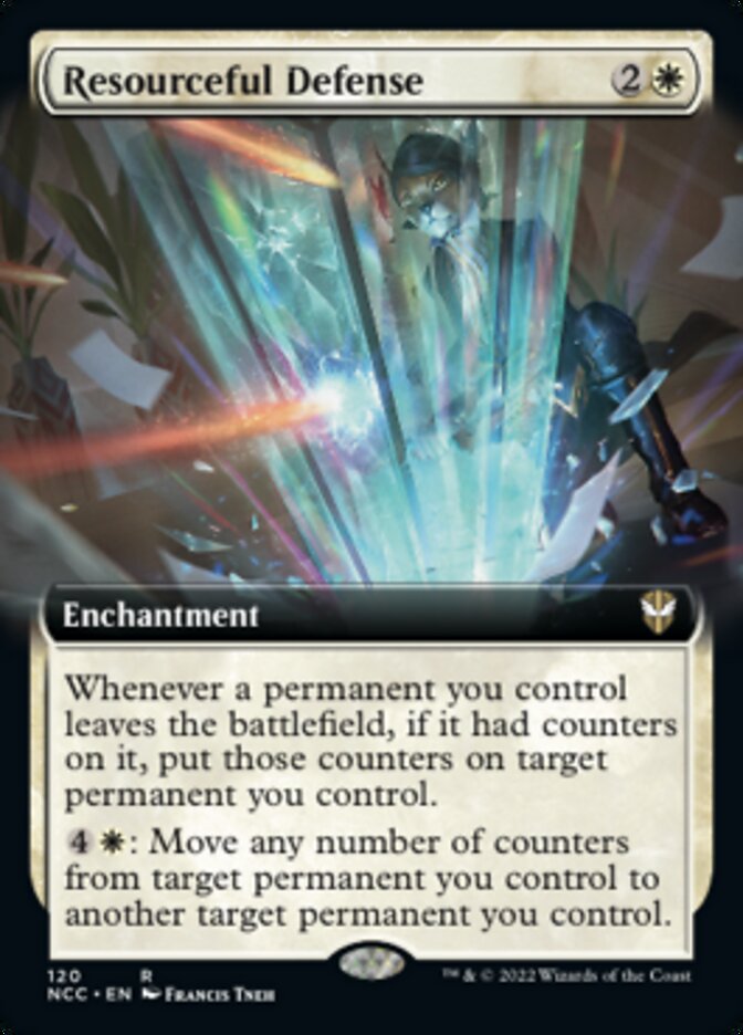 Resourceful Defense (Extended Art) [Streets of New Capenna Commander] | Jomio and Rueliete's Cards and Comics