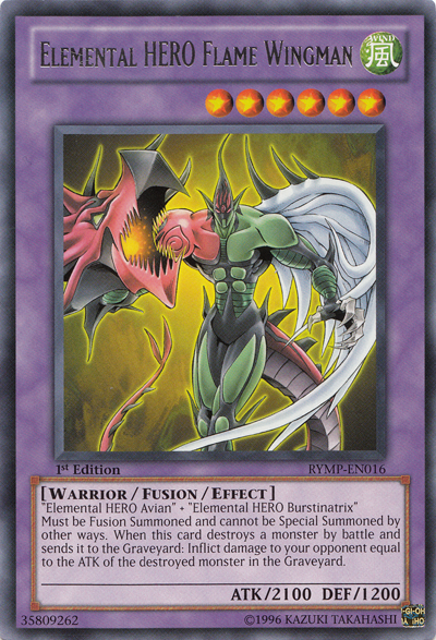 Elemental HERO Flame Wingman [RYMP-EN016] Rare | Jomio and Rueliete's Cards and Comics