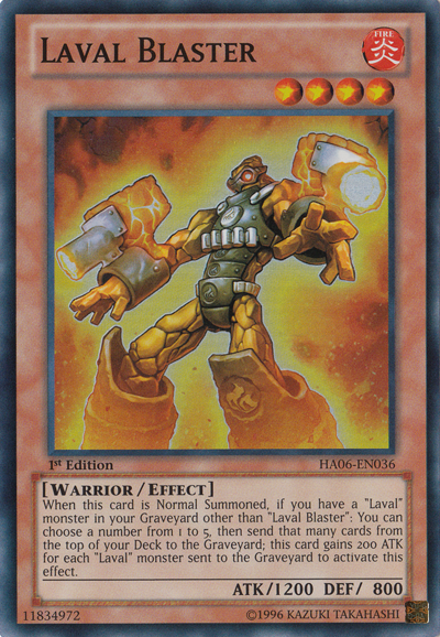 Laval Blaster [HA06-EN036] Super Rare | Jomio and Rueliete's Cards and Comics