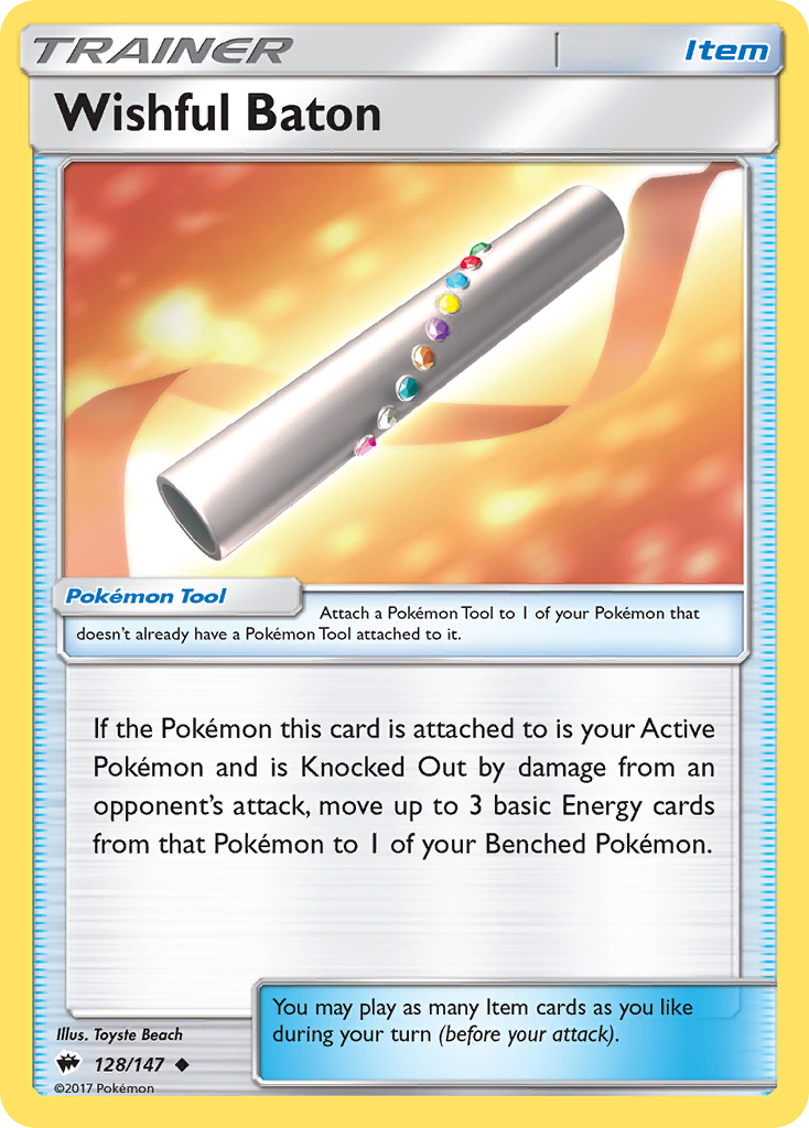 Wishful Baton (128/147) [Sun & Moon: Burning Shadows] | Jomio and Rueliete's Cards and Comics
