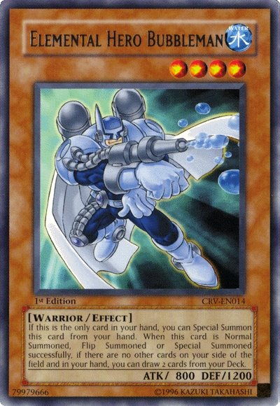 Elemental Hero Bubbleman [CRV-EN014] Rare | Jomio and Rueliete's Cards and Comics