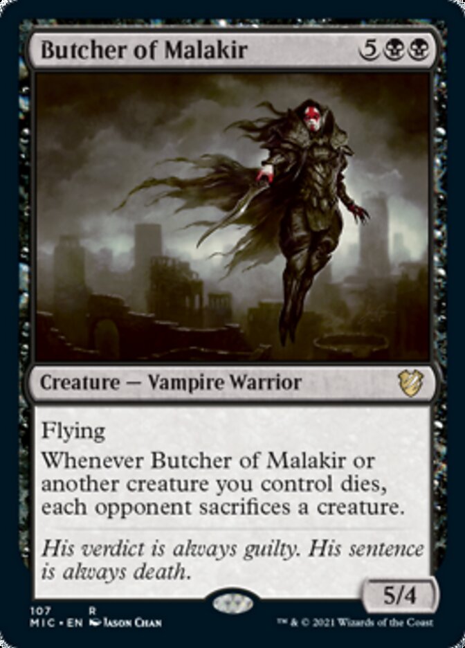 Butcher of Malakir [Innistrad: Midnight Hunt Commander] | Jomio and Rueliete's Cards and Comics