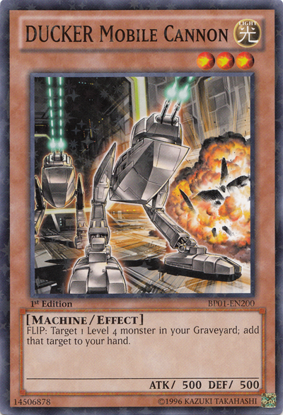 DUCKER Mobile Cannon [BP01-EN200] Starfoil Rare | Jomio and Rueliete's Cards and Comics