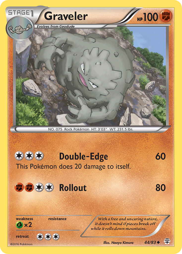 Graveler (44/83) [XY: Generations] | Jomio and Rueliete's Cards and Comics