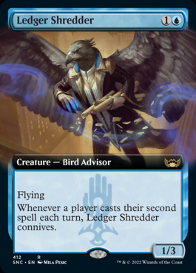 Ledger Shredder (Extended Art) [Streets of New Capenna] | Jomio and Rueliete's Cards and Comics