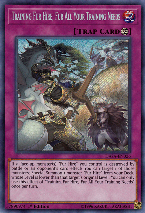 Training Fur Hire, Fur All Your Training Needs [DASA-EN026] Secret Rare | Jomio and Rueliete's Cards and Comics