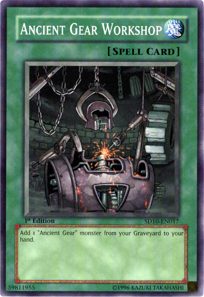Ancient Gear Workshop [SD10-EN017] Common | Jomio and Rueliete's Cards and Comics