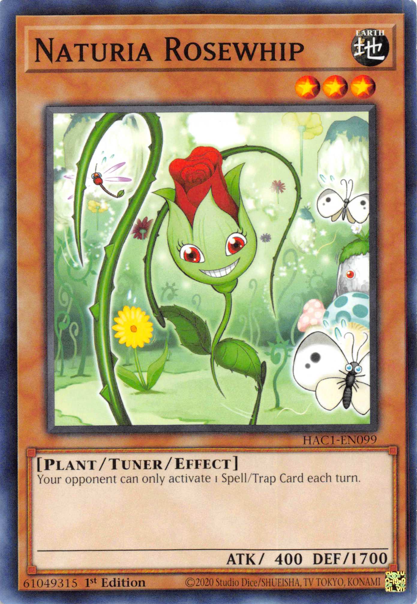 Naturia Rosewhip [HAC1-EN099] Common | Jomio and Rueliete's Cards and Comics