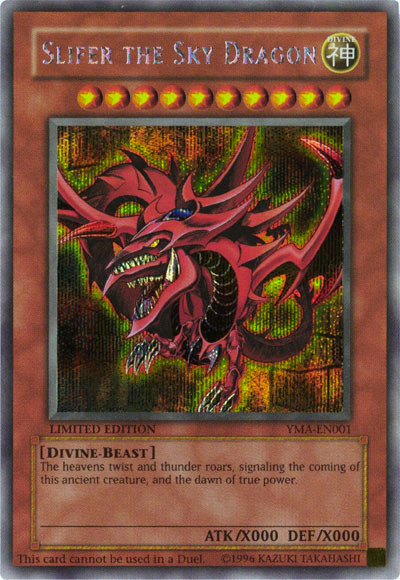 Slifer the Sky Dragon [YMA-EN001] Secret Rare | Jomio and Rueliete's Cards and Comics