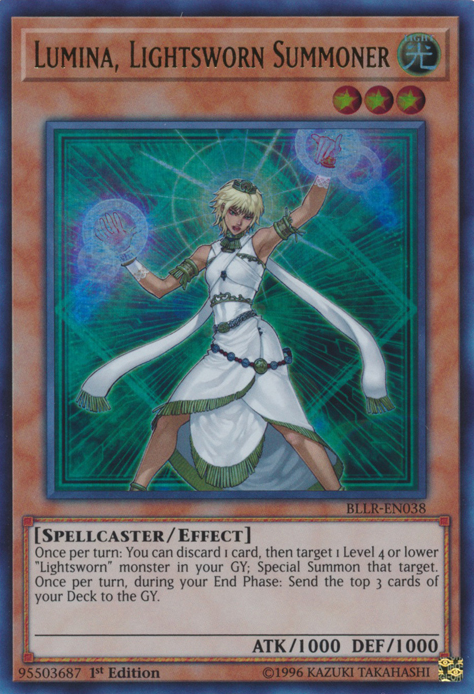 Lumina, Lightsworn Summoner [BLLR-EN038] Ultra Rare | Jomio and Rueliete's Cards and Comics