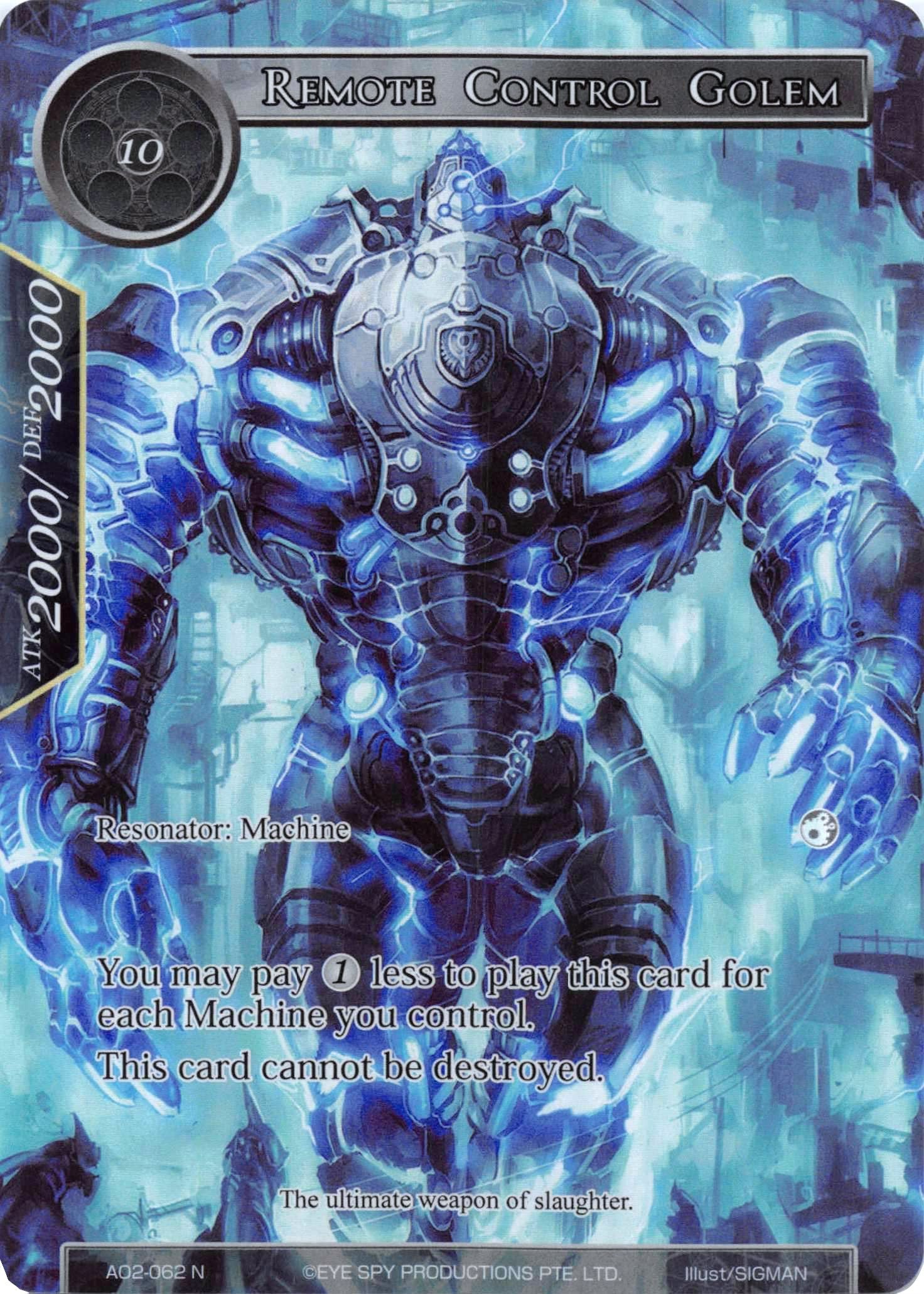 Remote Control Golem (Full Art) (AO2-062) [Alice Origin II] | Jomio and Rueliete's Cards and Comics