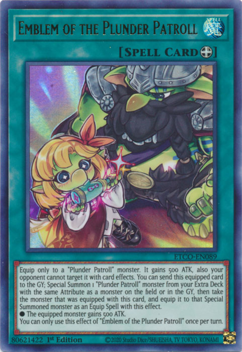 Emblem of the Plunder Patroll [ETCO-EN089] Ultra Rare | Jomio and Rueliete's Cards and Comics