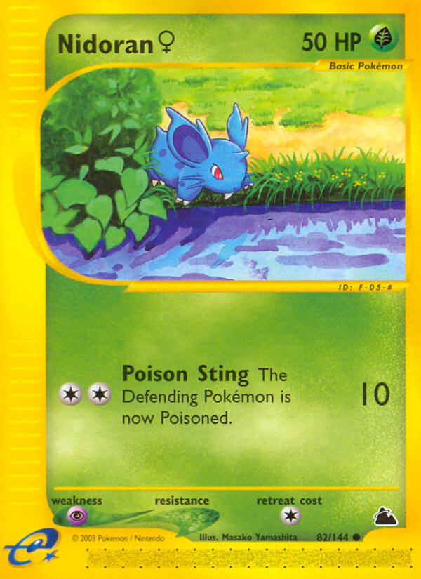 Nidoran (82/144) (Female) [Skyridge] | Jomio and Rueliete's Cards and Comics