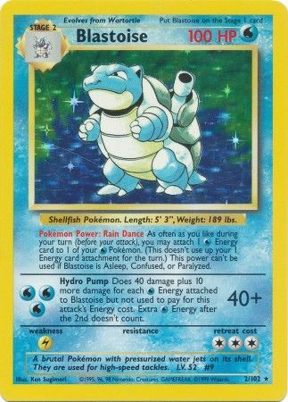 Blastoise (2/102) [Base Set Unlimited] | Jomio and Rueliete's Cards and Comics