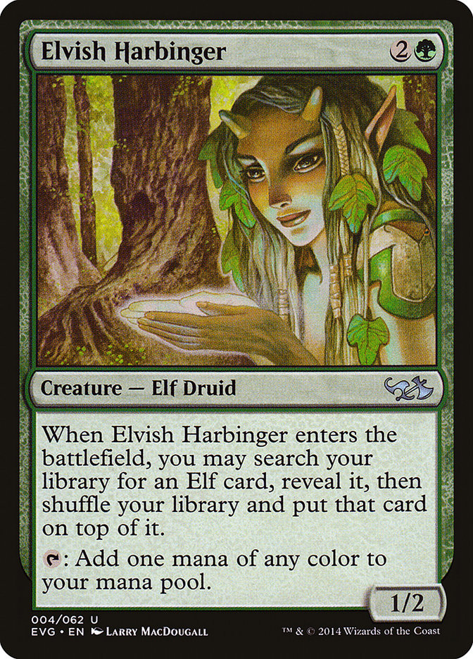 Elvish Harbinger (Elves vs. Goblins) [Duel Decks Anthology] | Jomio and Rueliete's Cards and Comics