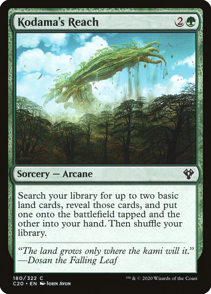 Kodama's Reach [Commander 2020] | Jomio and Rueliete's Cards and Comics