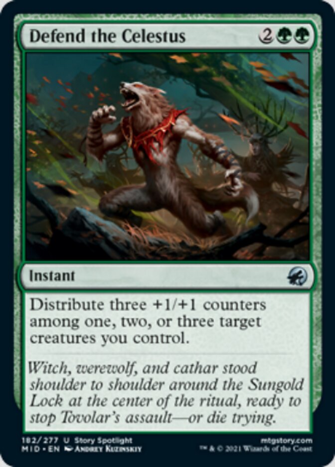 Defend the Celestus [Innistrad: Midnight Hunt] | Jomio and Rueliete's Cards and Comics