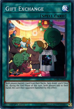Gift Exchange [AC18-EN016] Super Rare | Jomio and Rueliete's Cards and Comics