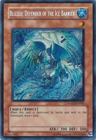 Blizzed, Defender of the Ice Barrier [HA01-EN001] Secret Rare | Jomio and Rueliete's Cards and Comics
