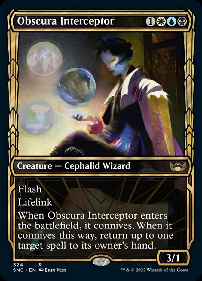 Obscura Interceptor (Showcase Golden Age) [Streets of New Capenna] | Jomio and Rueliete's Cards and Comics