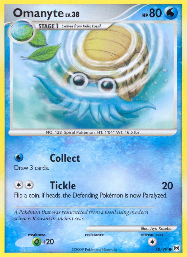 Omanyte (70/99) [Platinum: Arceus] | Jomio and Rueliete's Cards and Comics