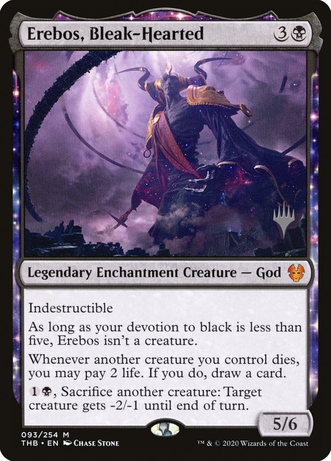 Erebos, Bleak-Hearted (Promo Pack) [Theros Beyond Death Promos] | Jomio and Rueliete's Cards and Comics