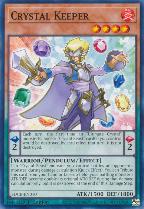 Crystal Keeper [SDCB-EN010] Common | Jomio and Rueliete's Cards and Comics