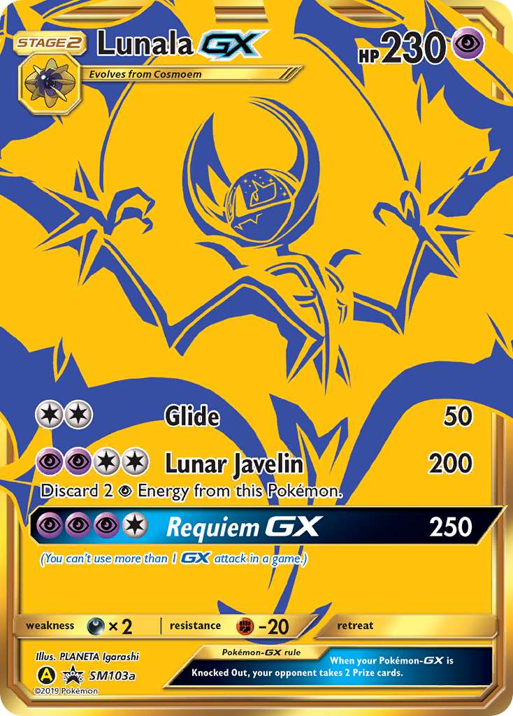 Lunala GX (SM103a) [Sun & Moon: Black Star Promos] | Jomio and Rueliete's Cards and Comics