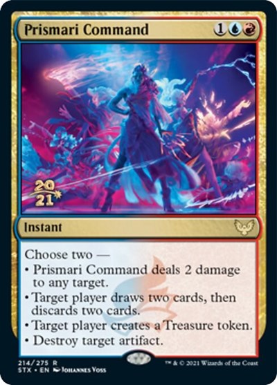 Prismari Command [Strixhaven: School of Mages Prerelease Promos] | Jomio and Rueliete's Cards and Comics