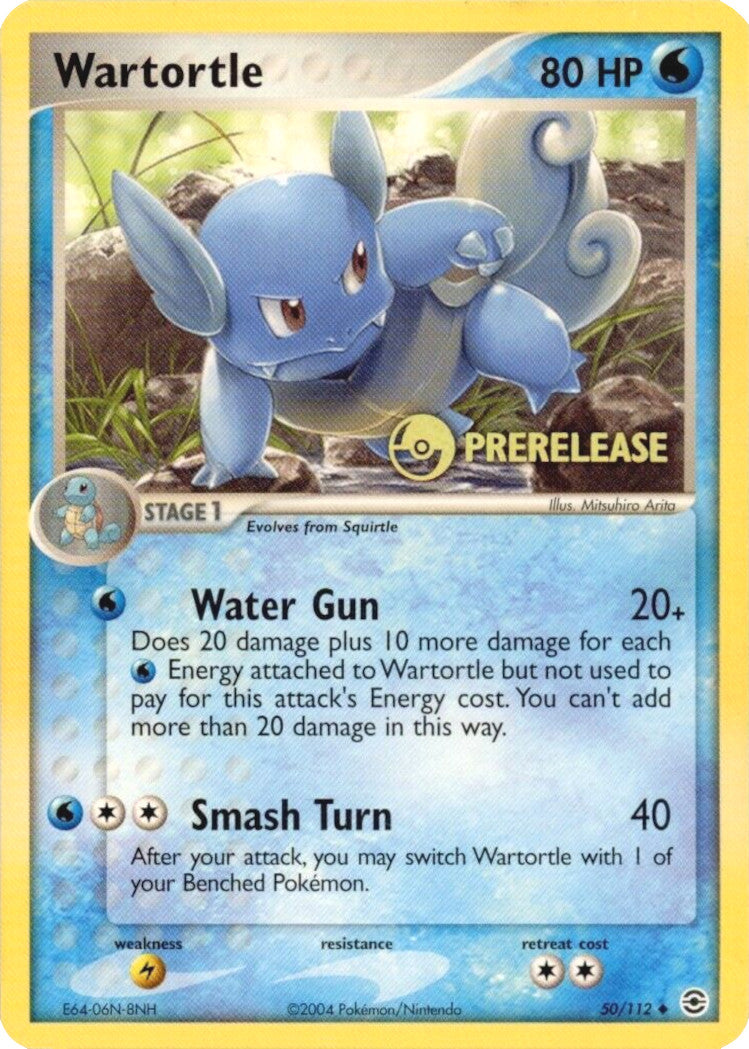 Wartortle (50/112) (Prerelease) [EX: FireRed & LeafGreen] | Jomio and Rueliete's Cards and Comics